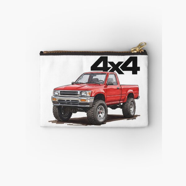 Item preview, Hilux Retro Red 4x4 Pickup Truck Graphic designed and sold by Off-Road-Zone.
