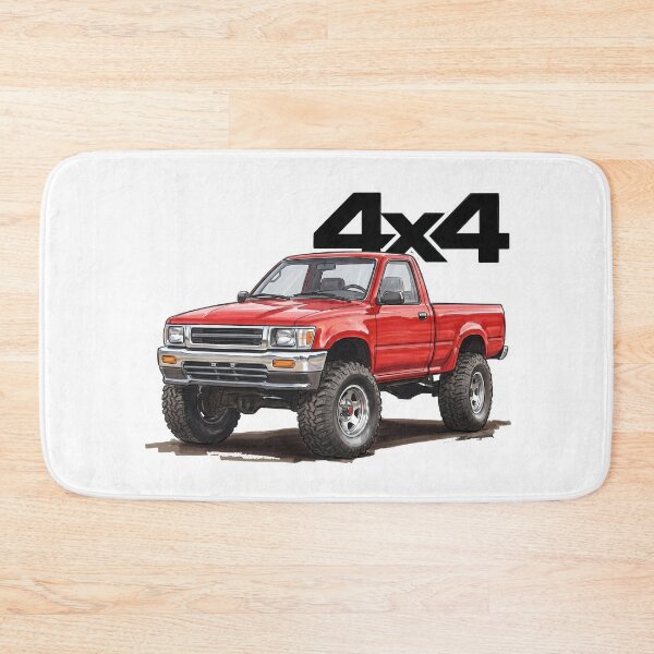 Item preview, Hilux Retro Red 4x4 Pickup Truck Graphic designed and sold by Off-Road-Zone.