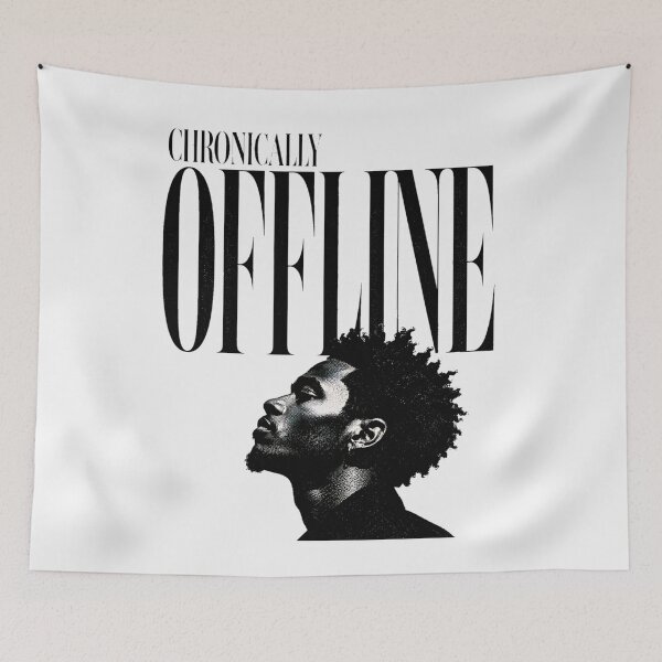 Item preview, Chronically Offline Editorial Graphic Tee designed and sold by PhylonBoxx.