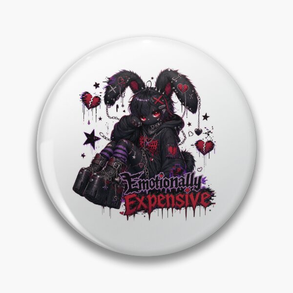 Item preview, Emotionally Expensive Cute Goth Bunny designed and sold by Ashley critters.