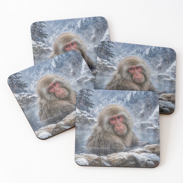 Item preview, Snow Monkey in Winter Hot Spring designed and sold by Pixel Junkies Studio.