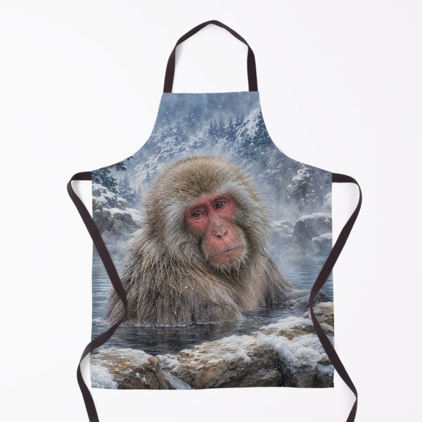 Item preview, Snow Monkey in Winter Hot Spring designed and sold by Pixel Junkies Studio.