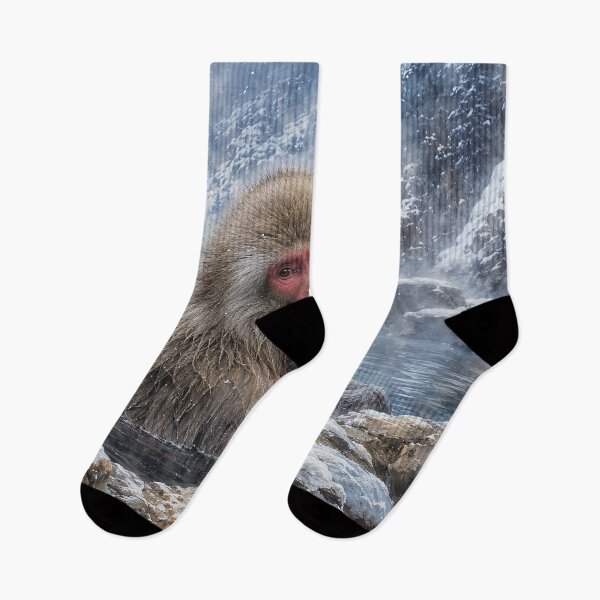 Item preview, Snow Monkey in Winter Hot Spring designed and sold by Pixel Junkies Studio.