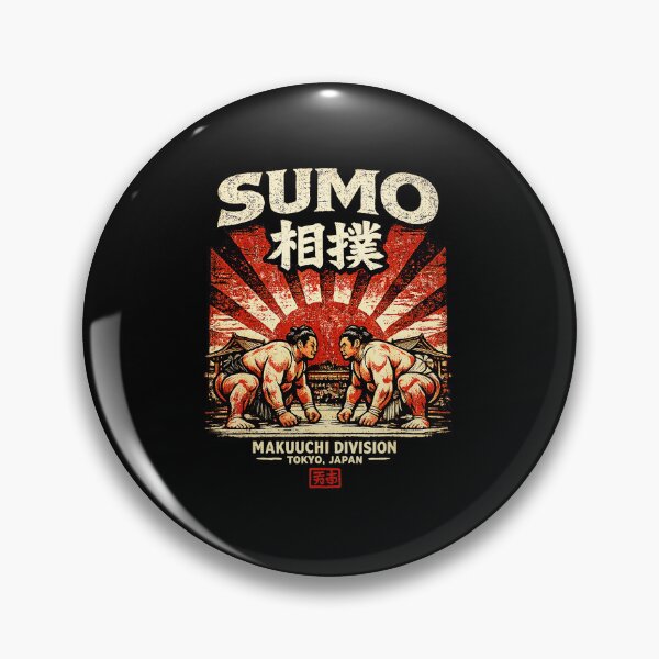 Item preview, Vintage Japanese Sumo Wrestlers With Rising Sun Retro designed and sold by titanlevi.