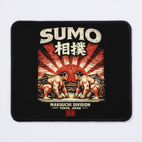 Artikelvorschau, Vintage japanische Sumo-Ringer mit aufgehender Sonne Retro entworfen und verkauft von titanlevi.
