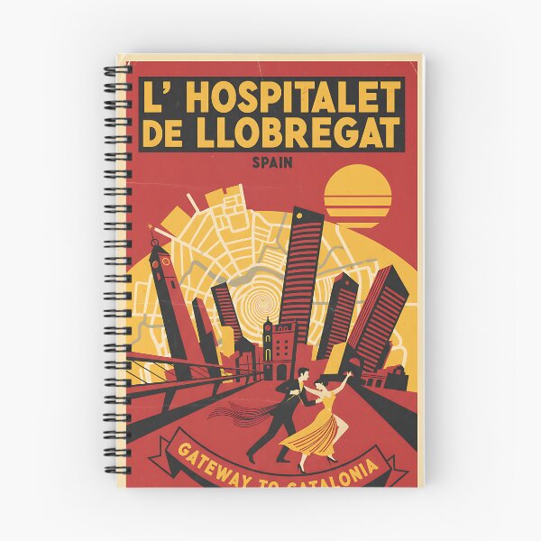 Item preview, L'Hospitalet De Llobregat Spain 1950s Vintage Travel Tourism designed and sold by TravelersGems.