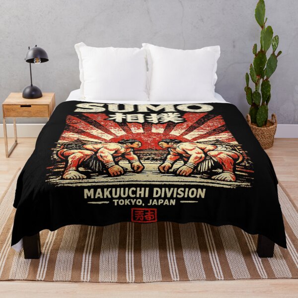 Item preview, Vintage Japanese Sumo Wrestlers With Rising Sun Retro designed and sold by titanlevi.