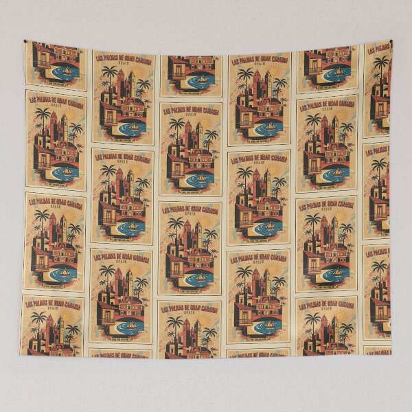 Item preview, Las Palmas de Gran Canaria Spain 1950s Vintage Travel Tourism designed and sold by TravelersGems.