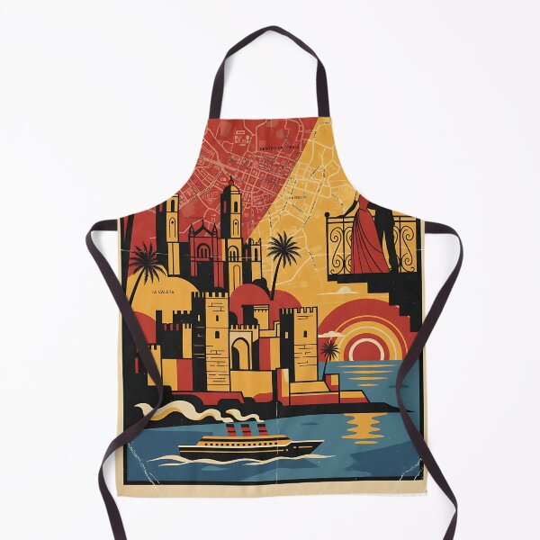 Item preview, Malaga Spain 1950s Vintage Travel Tourism designed and sold by TravelersGems.