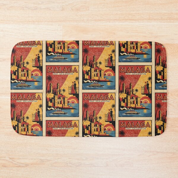 Item preview, Malaga Spain 1950s Vintage Travel Tourism designed and sold by TravelersGems.