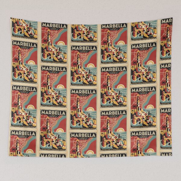 Item preview, Marbella Spain 1950s Vintage Travel Tourism designed and sold by TravelersGems.