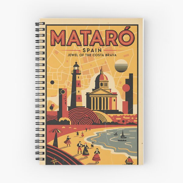 Item preview, Mataro Spain 1950s Vintage Travel Tourism designed and sold by TravelersGems.