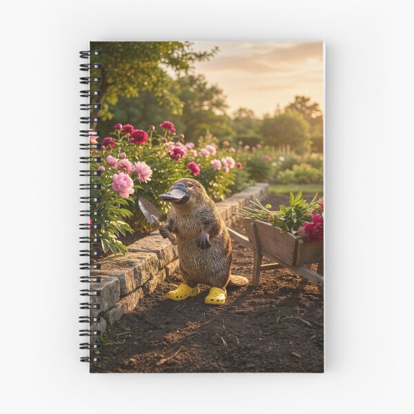Item preview, Platypus Gathers Peonies in Her Garden designed and sold by Tridentulus.
