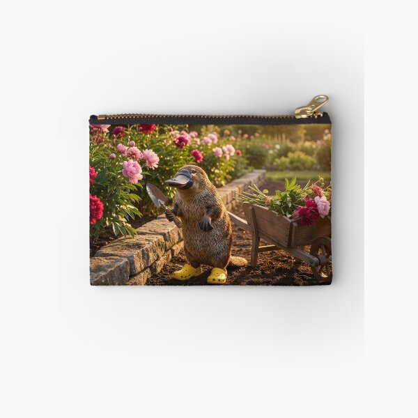 Item preview, Platypus Gathers Peonies in Her Garden designed and sold by Tridentulus.