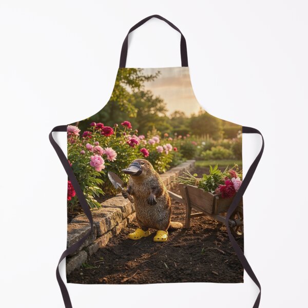 Item preview, Platypus Gathers Peonies in Her Garden designed and sold by Tridentulus.