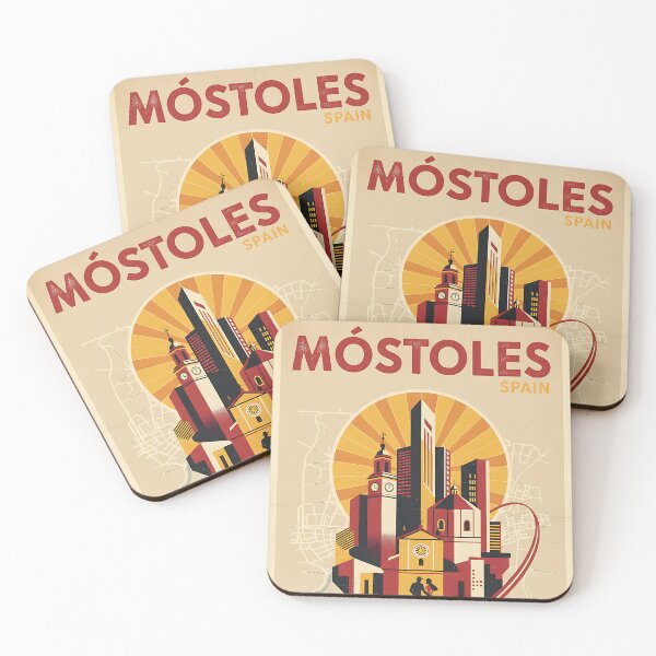 Item preview, Mostoles Spain 1950s Vintage Travel Tourism designed and sold by TravelersGems.