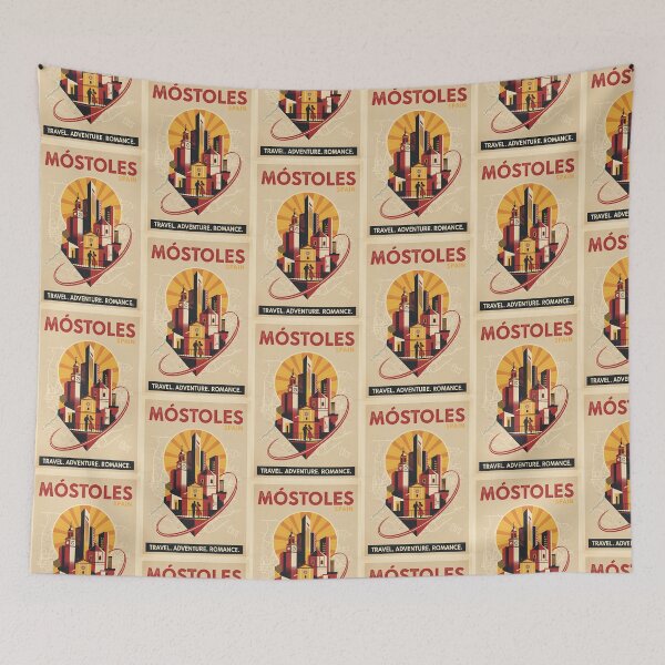 Item preview, Mostoles Spain 1950s Vintage Travel Tourism designed and sold by TravelersGems.