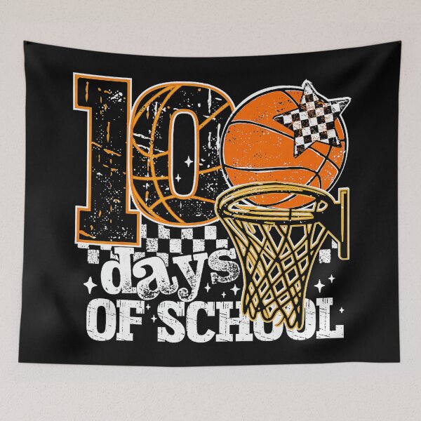 Item preview, 100 Days Of School Basketball Fun Student Milestone designed and sold by allistermariam.
