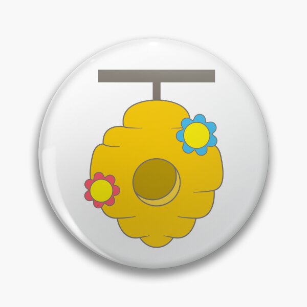 Item preview, Cute Beehive Hanging on Branch with Flowers Cartoon Graphic for Kids Outdoor Adventure designed and sold by nuchz.