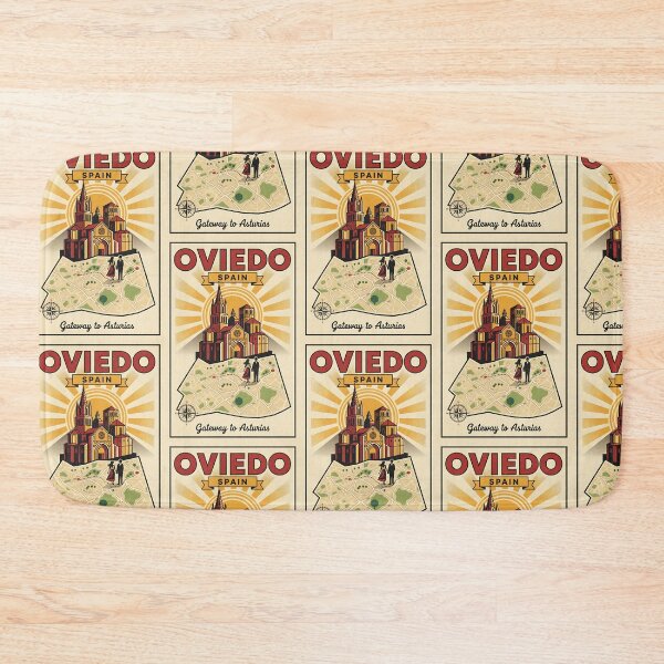 Item preview, Oviedo Spain 1950s Vintage Travel Tourism designed and sold by TravelersGems.
