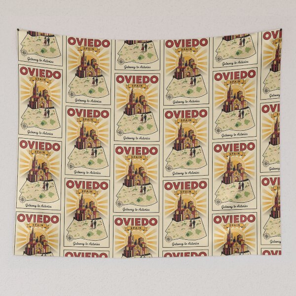 Artikelvorschau, Oviedo, Spanien, 1950er Jahre, Vintage-Reisen, Tourismus entworfen und verkauft von TravelersGems.