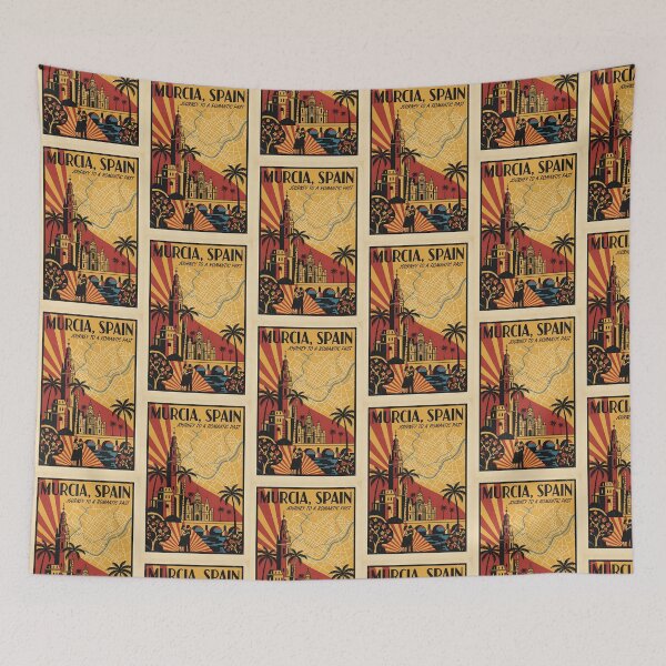 Item preview, Murcia Spain 1950s Vintage Travel Tourism designed and sold by TravelersGems.