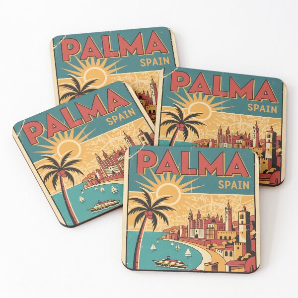 Item preview, Palma Spain 1950s Vintage Travel Tourism designed and sold by TravelersGems.
