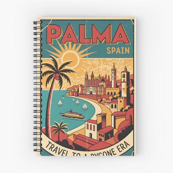 Item preview, Palma Spain 1950s Vintage Travel Tourism designed and sold by TravelersGems.