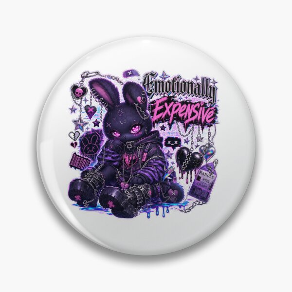 Item preview, Emotionally Expensive Cute Goth Bunny designed and sold by Ashley critters.