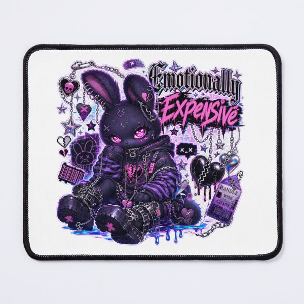 Item preview, Emotionally Expensive Cute Goth Bunny designed and sold by Ashley critters.