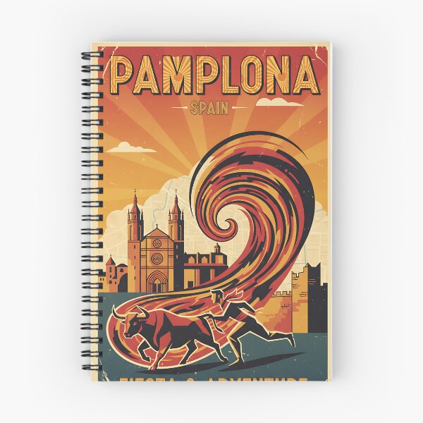 Item preview, Pamplona Spain 1950s Vintage Travel Tourism designed and sold by TravelersGems.