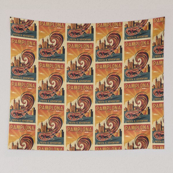 Item preview, Pamplona Spain 1950s Vintage Travel Tourism designed and sold by TravelersGems.