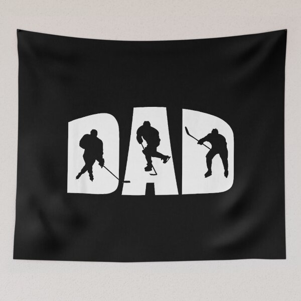 Item preview, Ice Hockey Dad Silhouette Lettering Funny Father Pride designed and sold by zamiokaline.