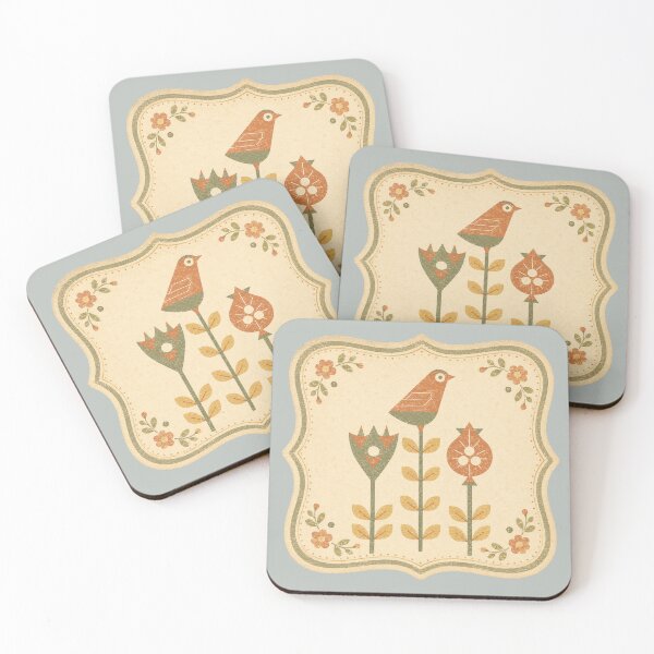 Item preview, Folk Garden Bird designed and sold by mellow-koko.