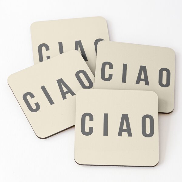 Item preview, Minimalist Ciao Italian Typography designed and sold by rygenr8.