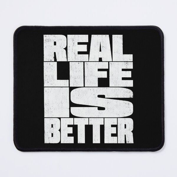 Item preview, Real Life Is Better Brutalist Graphic Tee designed and sold by PhylonBoxx.