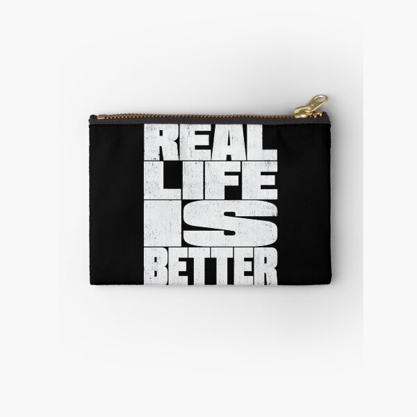Item preview, Real Life Is Better Brutalist Graphic Tee designed and sold by PhylonBoxx.