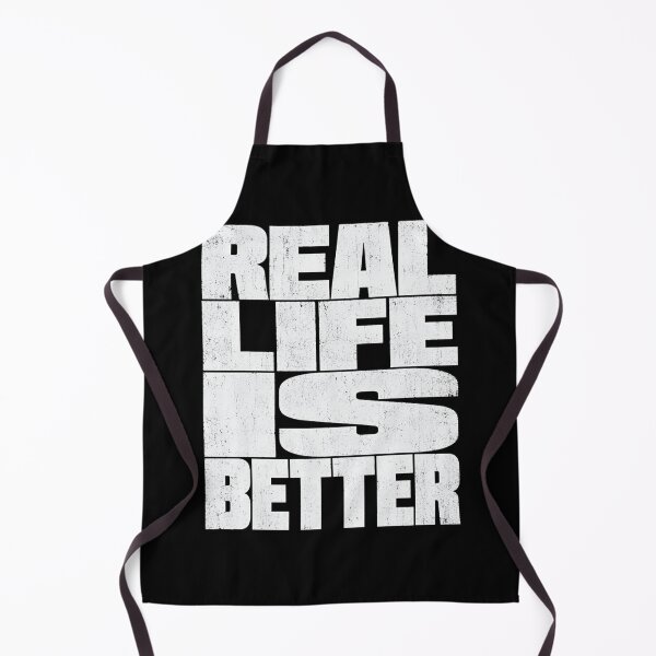 Item preview, Real Life Is Better Brutalist Graphic Tee designed and sold by PhylonBoxx.