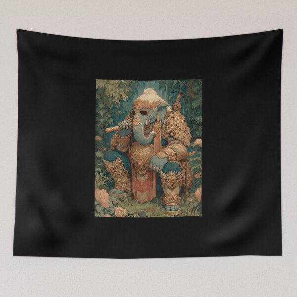 Item preview, Ganesha Mythical Warrior Contemporary Sacred Art designed and sold by PANNARUK THAILAND.