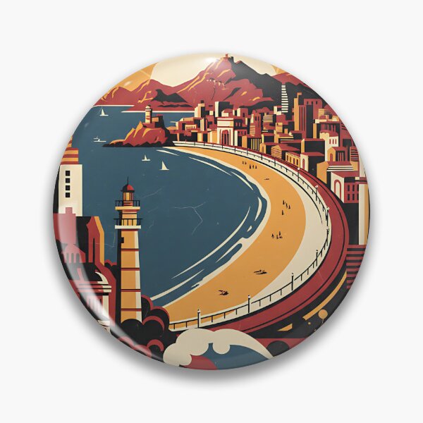 Item preview, San Sebastian Spain 1950s Vintage Travel Tourism designed and sold by TravelersGems.