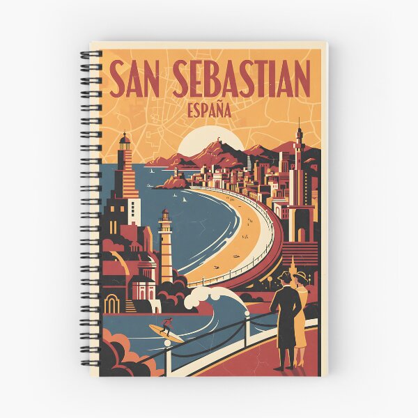 Item preview, San Sebastian Spain 1950s Vintage Travel Tourism designed and sold by TravelersGems.