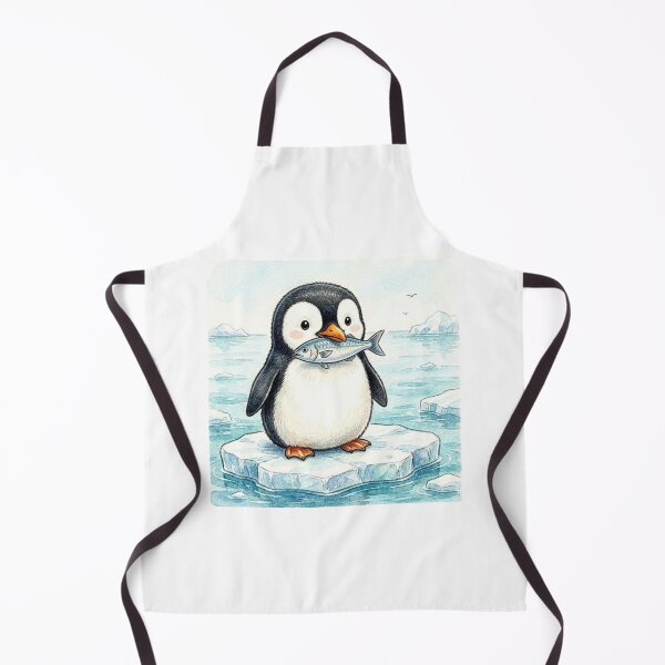 Item preview, penguin eating a fish designed and sold by FunnyfrenchDs.