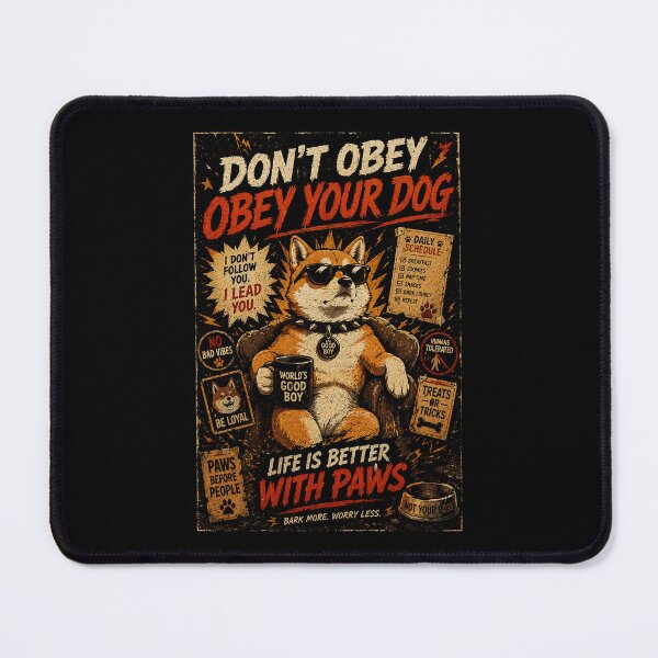 Item preview, Rebellious Cool Dog Vintage Poster Humor With Paws First Attitude designed and sold by Modaozushi216.