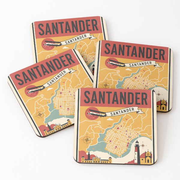 Item preview, Santander de la Laguna Spain 1950s Vintage Travel Tourism designed and sold by TravelersGems.