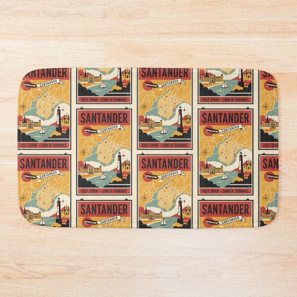 Item preview, Santander de la Laguna Spain 1950s Vintage Travel Tourism designed and sold by TravelersGems.