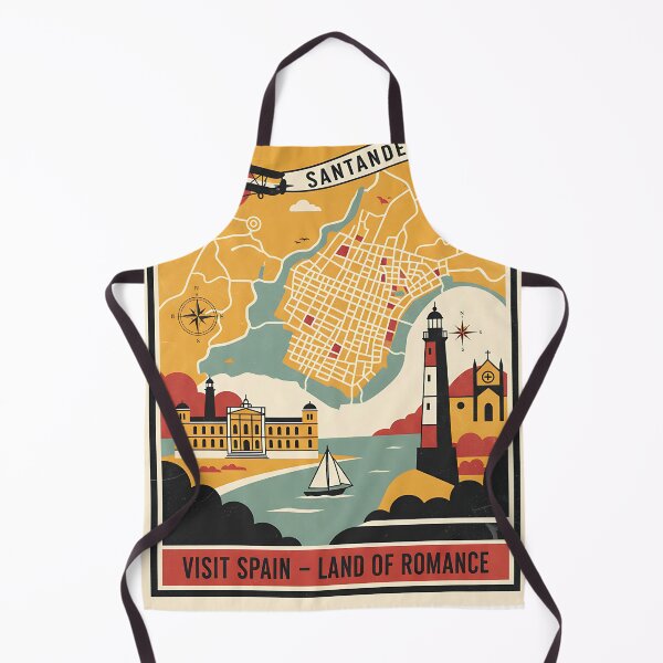 Item preview, Santander de la Laguna Spain 1950s Vintage Travel Tourism designed and sold by TravelersGems.