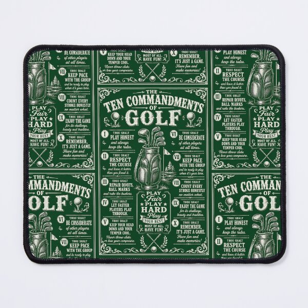 Item preview, Ten commandments print golf BW designed and sold by melridger.