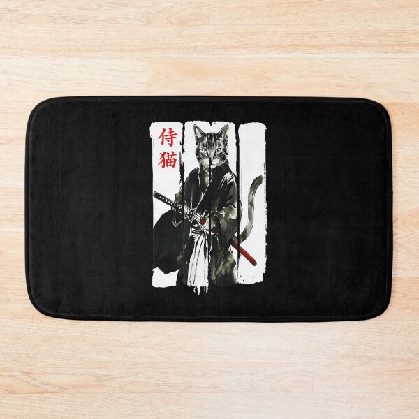 Artikelvorschau, Samurai-Katzenkrieger-Tusche mit traditioneller japanischer Tusche entworfen und verkauft von titanlevi.