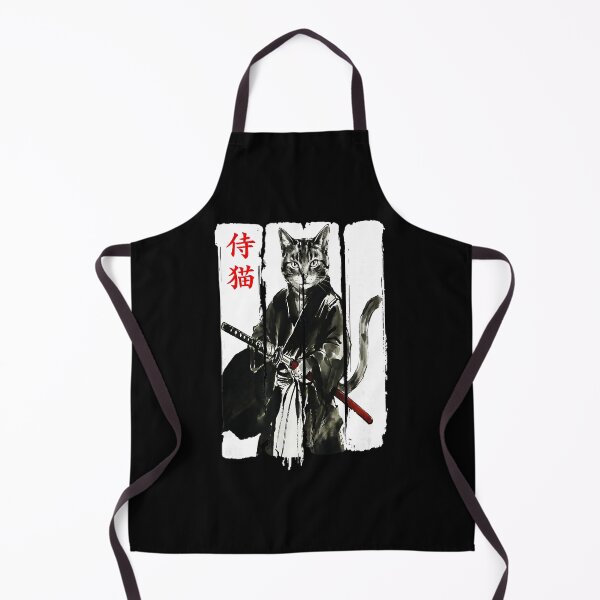Item preview, Samurai Cat Warrior Ink with Traditional Japanese designed and sold by titanlevi.