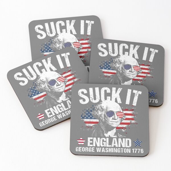 Item preview, Men's Suck-It England Funny 4th July George Washington 1776 designed and sold by KristineLi.